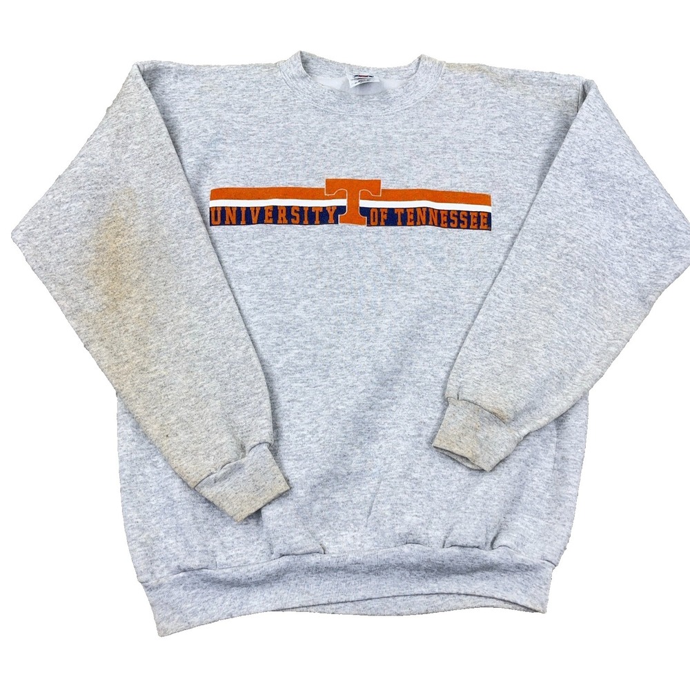 Vintage Tennessee Volunteers Sweatshirt Men XL Crewneck Vols 90s Grunge Stains *